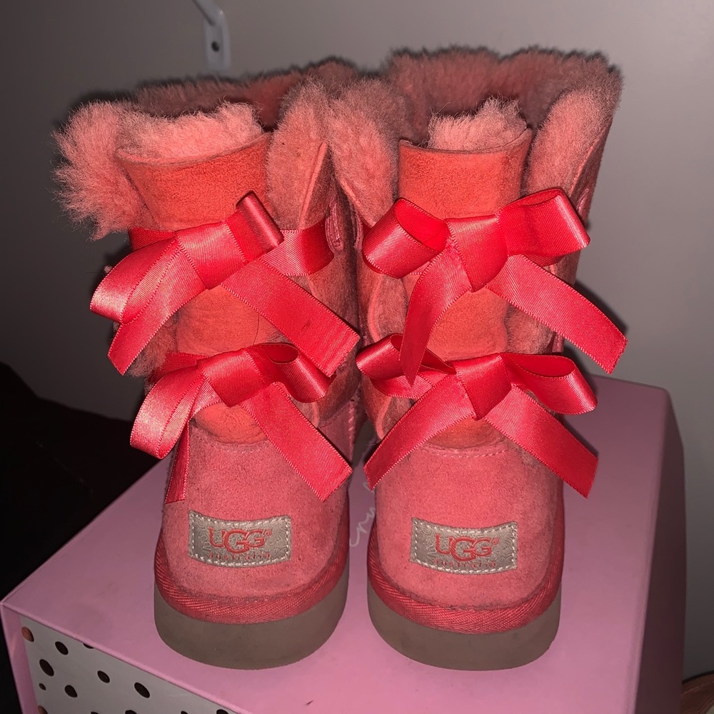 Coral Pink UGG Bailey Bow